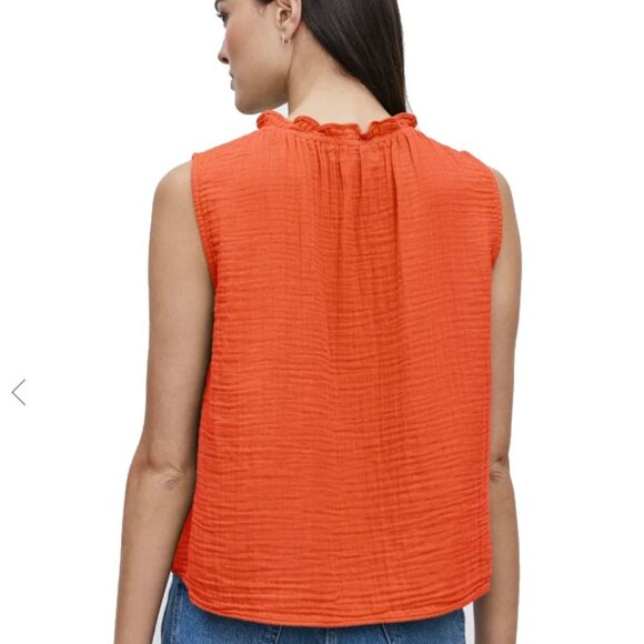 🔥 NWT Velvet by Graham & Spencer Bianca 06 Sleeveless Top - Paprika Small 🔥 - Picture 2 of 14